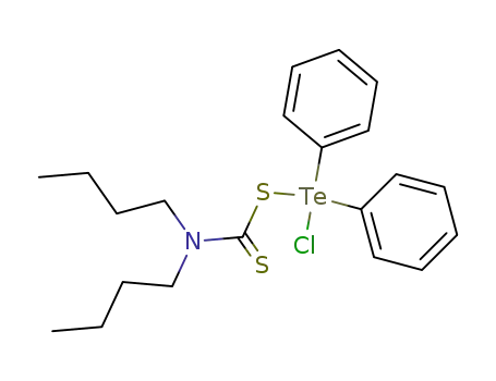 chlorodiphenyl(N,N-dibutyldithiocarbamato)tellurium(IV)