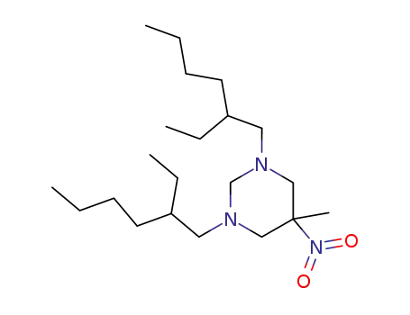 Molecular Structure of 56672-87-8 (1,3-bis(2-ethylhexyl)hexahydro-5-methyl-5-nitropyrimidine)