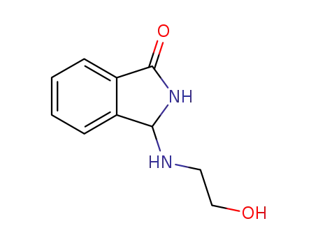 Molecular Structure of 93679-81-3 (1H-Isoindol-1-one, 2,3-dihydro-3-[(2-hydroxyethyl)amino]-)