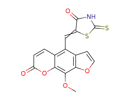 4-<(4-Oxo-2-thioxo-1,3-thiazolidin-5-yl)-methyleno>xanthotoxin