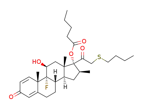 21-butylthio-9α-fluoro-11β-hydroxy-16β-methyl-17α-valeryloxy-1,4-pregnadiene-3,20-dione