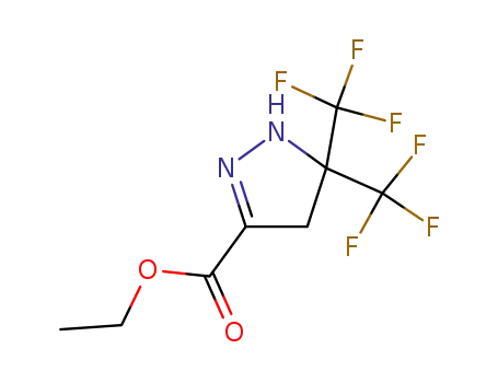 3-carboethoxy-5-bis(trifluoromethyl)-2-pyrazoline