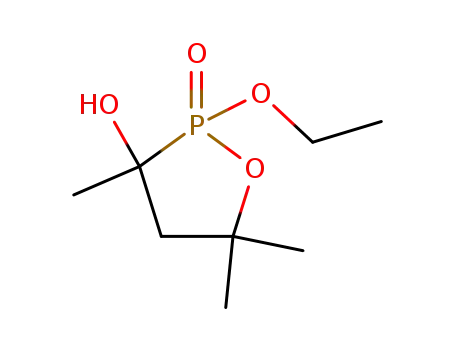 Molecular Structure of 6260-32-8 (1,2-Oxaphospholan-3-ol, 2-ethoxy-3,5,5-trimethyl-, 2-oxide)