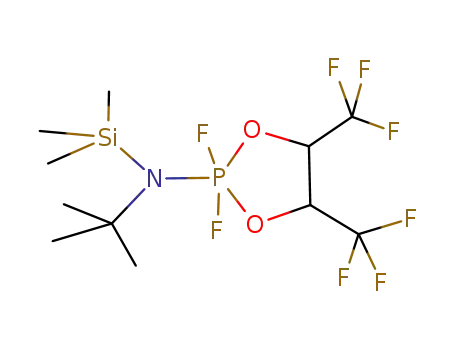 2,2-Difluor-2-(N-trimethylsilyl-N-tert-butylamino)-4,4,5,5,-tetrakis(trifluormethyl)-1,3,2λ5-dioxaphospholan