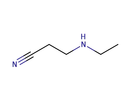 Molecular Structure of 21539-47-9 (3-(Ethylamino)propionitrile)