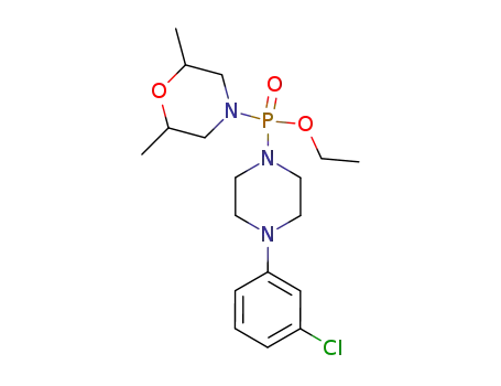 Ethyl<4-(3-chlorphenyl)-piperazin-1-ylamido>-(2,6-dimethylmorpholin-4-ylamido)phosphat