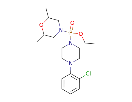 Ethyl<4-(2-chlorphenyl)-piperazin-1-ylamido>-(2,6-dimethylmorpholin-4-ylamido)phosphat