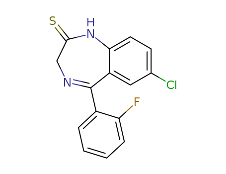 2H-1,4-Benzodiazepine-2-thione,7-chloro-5-(2-fluorophenyl)-1,3-dihydro-