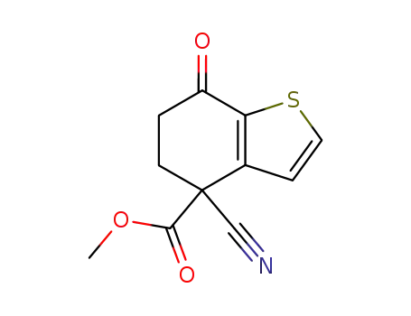 4-Cyano-7-oxo-4,5,6,7-tetrahydro-benzo[b]thiophene-4-carboxylic acid methyl ester
