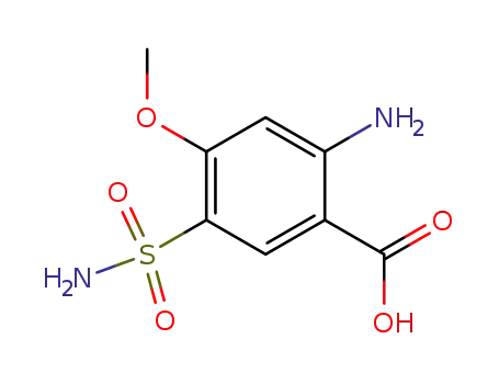 2-Amino-4-methoxy-5-sulfamoyl-benzoic acid