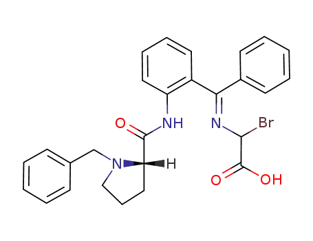 {[1-{2-[((S)-1-Benzyl-pyrrolidine-2-carbonyl)-amino]-phenyl}-1-phenyl-meth-(E)-ylidene]-amino}-bromo-acetic acid