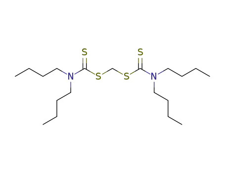 Molecular Structure of 10254-57-6 (4,4'-Methylene bis(dibutyldithiocarbamate))