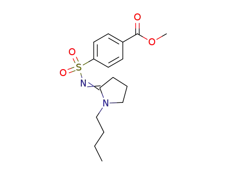 4-[1-Butyl-pyrrolidin-(2Z)-ylidenesulfamoyl]-benzoic acid methyl ester