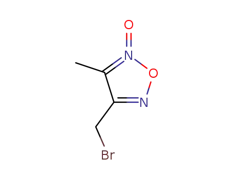 Molecular Structure of 220270-86-0 (1,2,5-Oxadiazole, 3-(bromomethyl)-4-methyl-, 5-oxide)