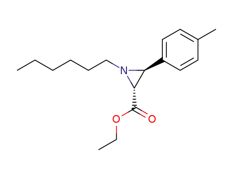 (2R,3S)-1-Hexyl-3-p-tolyl-aziridine-2-carboxylic acid ethyl ester