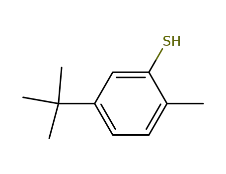 Molecular Structure of 7340-90-1 (5-TERT-BUTYL-2-METHYLTHIOPHENOL)
