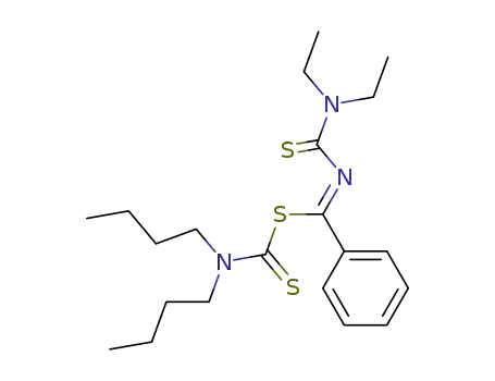N,N-Dibutyl-S-[N'-(N",N"-diethylthiocarbamoyl)benzimido]dithiocarbamidsaeureester
