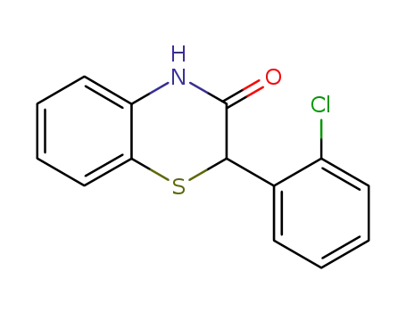 Molecular Structure of 58553-47-2 (2-(2-chlorophenyl)-2H-1,4-benzothiazin-3(4H)-one)