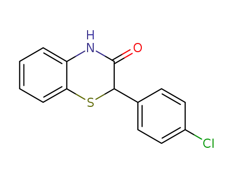 Molecular Structure of 4652-24-8 (2H-1,4-Benzothiazin-3(4H)-one, 2-(4-chlorophenyl)-)