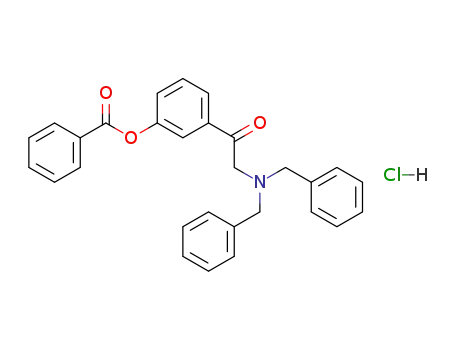 3-benzoyloxy-ω,ω-(dibenzylamino)acetophenone hydrochloride