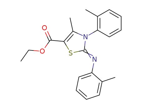 5-(ethoxycarbonyl)-4-methyl-3-o-tolyl-2-(o-tolylimino)-2,3-dihydrothiazole