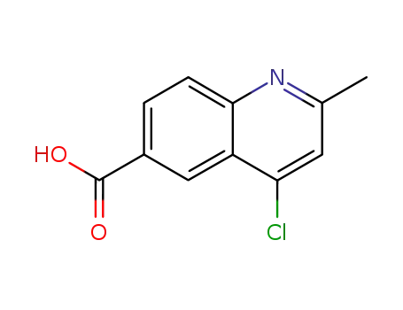 Molecular Structure of 181189-02-6 (4-CHLORO-2-METHYLQUINOLINE-6-CARBOXYLIC ACID)