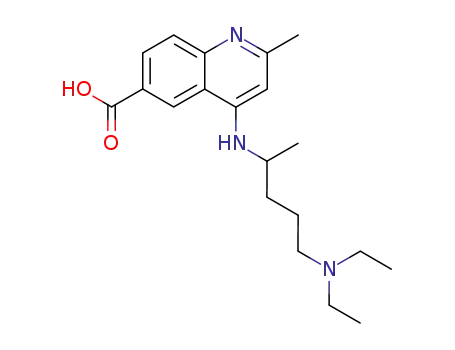 4-(4-diethylamino-1-methylbutyl)amino-2-methylquinoline-6-carboxylic acid
