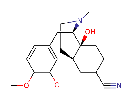 5,6-didehydro-4,14β-dihydroxy-3-methoxy-17-methylmorphinan-6-carbonitrile