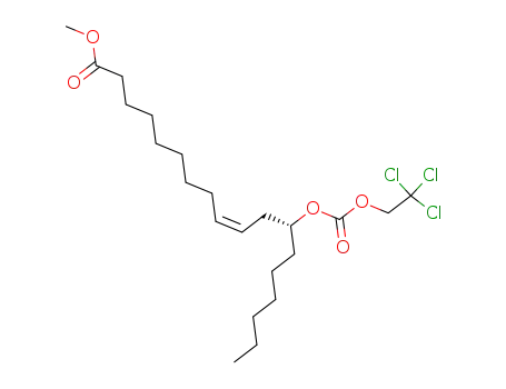 (Z)-(R)-12-(2,2,2-Trichloro-ethoxycarbonyloxy)-octadec-9-enoic acid methyl ester