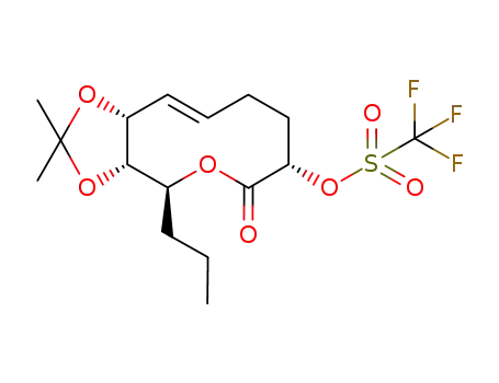 Trifluoro-methanesulfonic acid (E)-(3aS,4S,7S,11aR)-2,2-dimethyl-6-oxo-4-propyl-3a,6,7,8,9,11a-hexahydro-4H-1,3,5-trioxa-cyclopentacyclodecen-7-yl ester