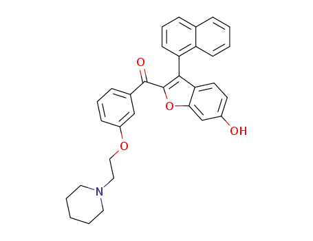 (6-hydroxy-3-naphthalen-1-yl-benzofuran-2-yl)-[3-(2-piperidin-1-yl-ethoxy)-phenyl]-methanone