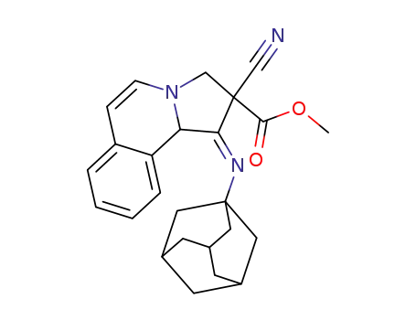 1-(adamantan-1-ylimino)-2-cyano-1,2,3,10b-tetrahydro-pyrrolo[2,1-a]isoquinoline-2-carboxylic acid methyl ester
