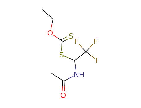 Molecular Structure of 583029-16-7 (Carbonodithioic acid, S-[1-(acetylamino)-2,2,2-trifluoroethyl] O-ethyl ester)