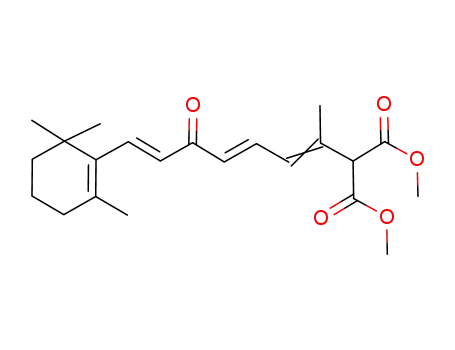 dimethyl 2-[(3E,6E)-1-methyl-5-oxo-7-(2,6,6-trimethyl-1-cyclohexen-1-yl)-1,3,6-heptatrienyl]malonate