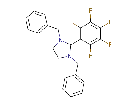 1,3-dibenzyl-2-pentafluorophenyl-imidazolidine
