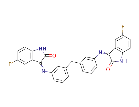 3,3'-[methylenebis(3,1-phenylenenitrilo)]bis[1,3-dihydro-5-fluoro-2H-indol-2-one]