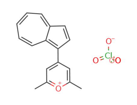 4-(azulen-1-yl)-2,6-dimethyl-pyranylium perchlorate