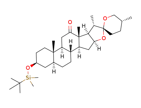(25R)-3β-(tert-butyl(dimethyl)silyloxy)-5α-spirostan-12-one