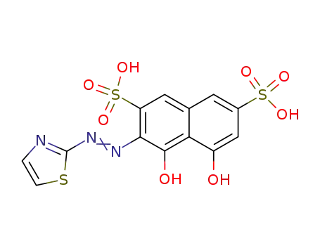 4,5-dihydroxy-3-thiazol-2-ylazo-naphthalene-2,7-disulfonic acid