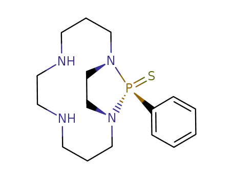 15-phenyl-1,5,8,12-tetraaza-15λ5-phosphabicyclo[10.2.1]pentadecane-15-thione