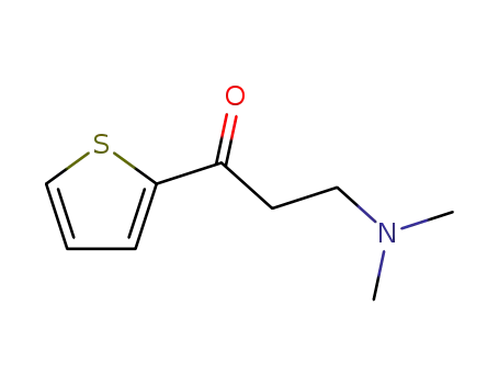 Molecular Structure of 13196-35-5 (3-(DIMETHYLAMINO)-1-(2-THIENYL)-1-PROPANONE)