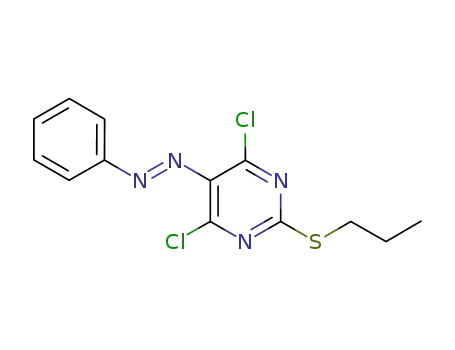 4,6-dichloro-5-[(E)-2-(4-phenyl)diazenyl]-2-(propylsulfanyl)pyrimidine