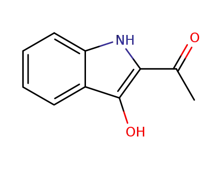Molecular Structure of 22079-15-8 (Ethanone, 1-(3-hydroxy-1H-indol-2-yl)- (9CI))