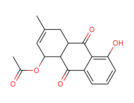 1-acetoxy-3-methyl-5-hydroxy-9,10-dioxo-1,4,4a,9,9a,10-hexahydroanthracene