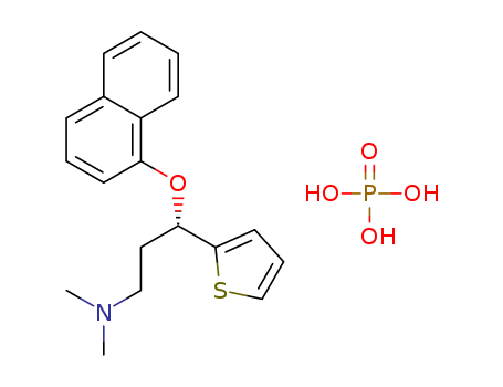 (S)-N,N-DIMETHYL-[3-(2-THIENYL)-3-(1-NAPHTHYLOXY)PROPYL]AMINE--PHOSPHORIC ACID (1:1)