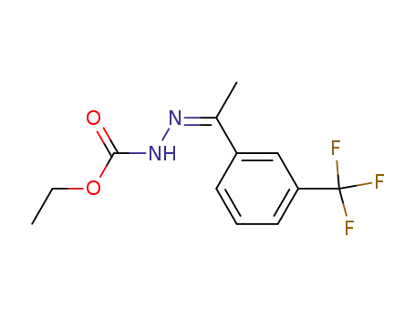 2-(1-(3-(trifluoromethyl)phenyl)ethylidene)hydrazinecarboxylic acid ethyl ester