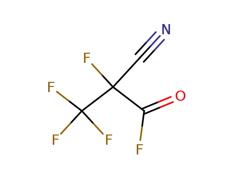 Molecular Structure of 54675-68-2 (Propanoyl fluoride, 2-cyano-2,3,3,3-tetrafluoro-)