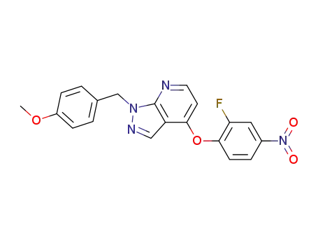4-(2-fluoro-4-nitrophenoxy)-1-(4-methoxybenzyl)-1H-pyrazolo[3,4-b]pyridine
