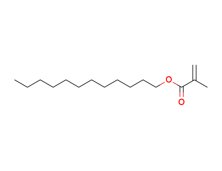 142-90-5,Dodecyl 2-methylacrylate,1-Dodecyl methacrylate;Methacrylicacid, dodecyl ester (6CI,8CI);Acryester L;Ageflex FM246;Dodecyl 2-methyl-2-propenoate;Dodecyl methacrylate;GE 410;LAMA;Lauryl methacrylate;Light Ester L;MA 13;MA13 (methacrylate);NSC 5188;Rocryl 320;GE 410 (methacrylate);Exceparl L-MA;SR 313E;Sipomer LMA;n-Dodecyl methacrylate;SR 313;