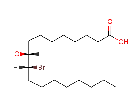 (+/-)-threo-10-bromo-9-hydroxy-octadecanoic acid